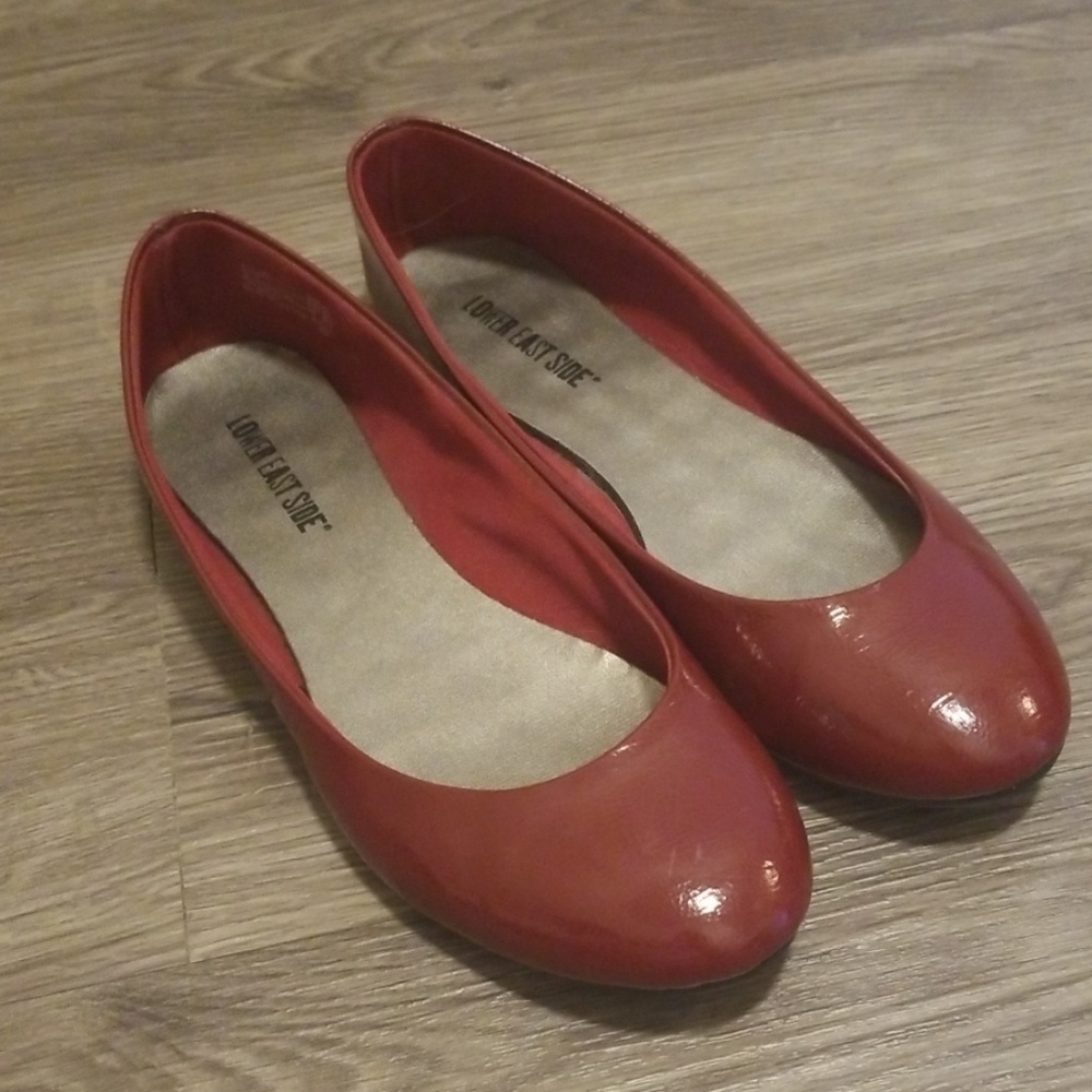 Red Patent Leather flats